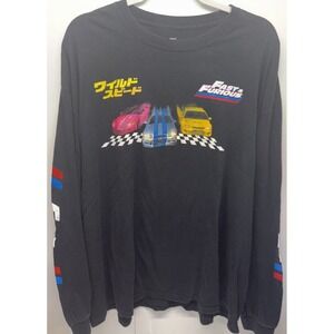 Fast And Furious Movie Promo Vintage Style Long Sleeve T Tee T-shirt Large‎
